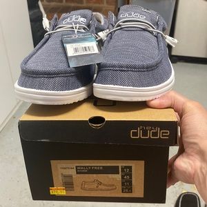 Hey Dude’s new w tag Grey men’s shoes size 12